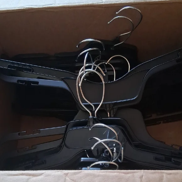 Set of 40 Commercial, Used Shirt Hangers 17" - Picture 2 of 7